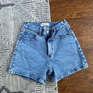 Abercrombie Curve Love High Rise Dad Shorts